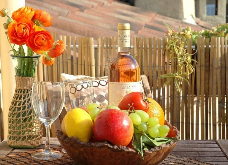 Chilled Rose on the Balcony
