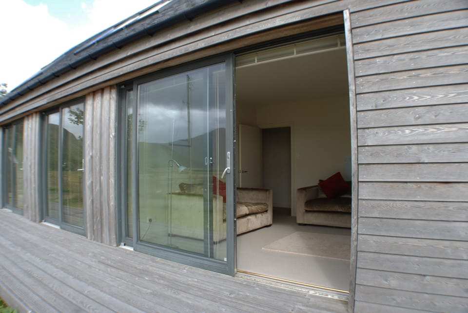 Decking into downstairs tv lounge