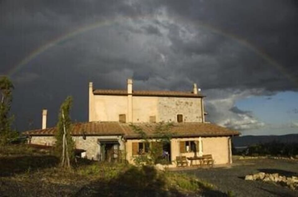 Rainbow at the farmhouse