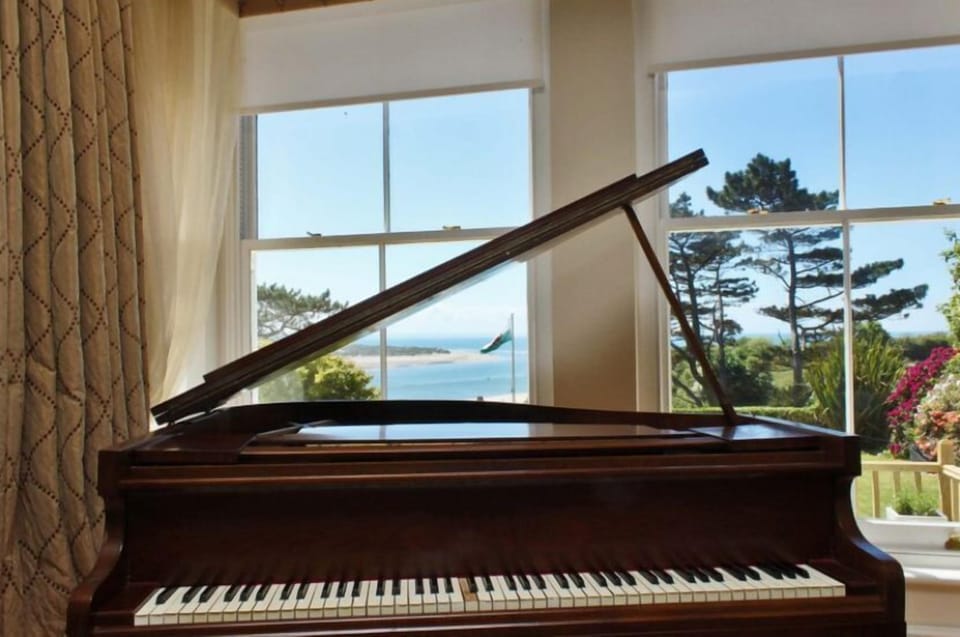 Piano in the sitting room