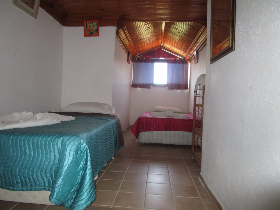 Attic room with 2 single beds