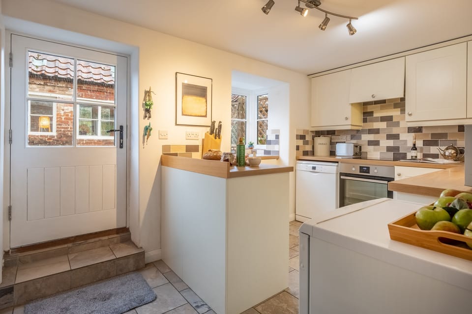 Ground floor: The kitchen leads to the garden