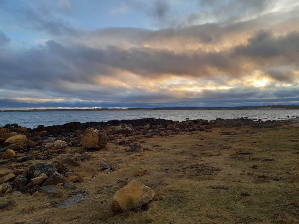 Moody skies