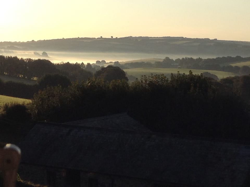 The view at dawn from the cottage (on a dry day!)