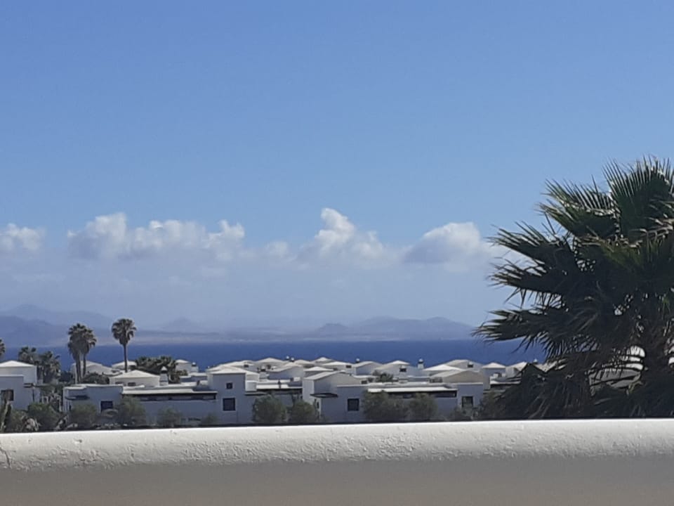 View from roof terrace looking across channel to Fuerteventura