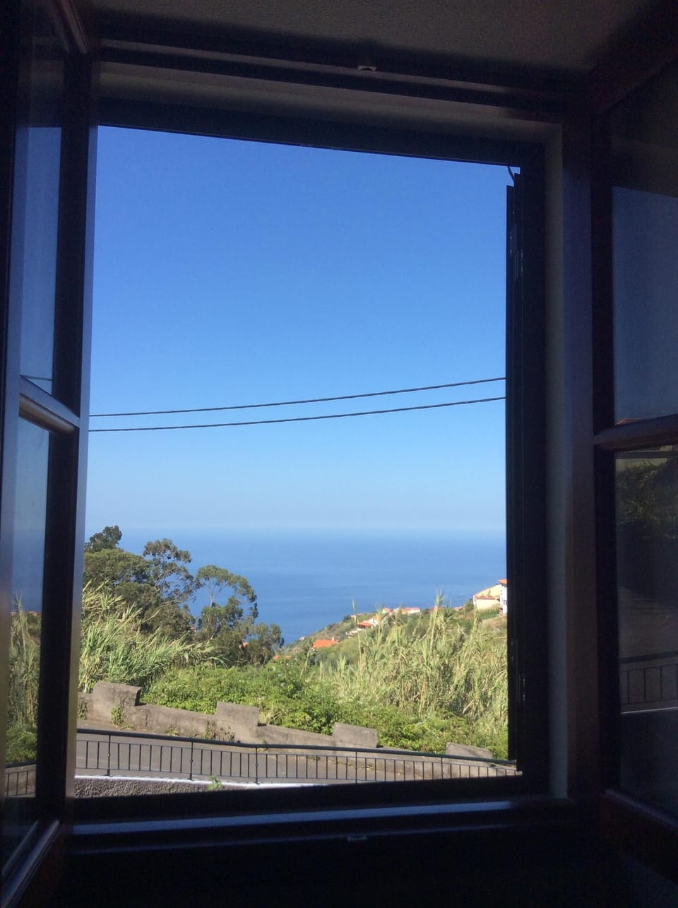 View from first floor sitting room and kitchen