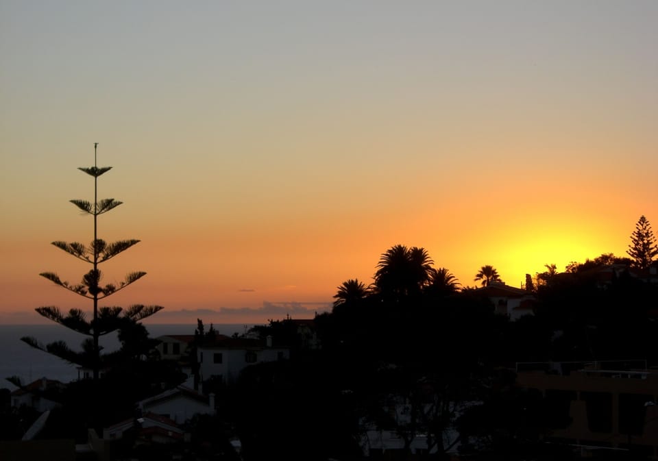 Sunset from Luz do Sol's balcony