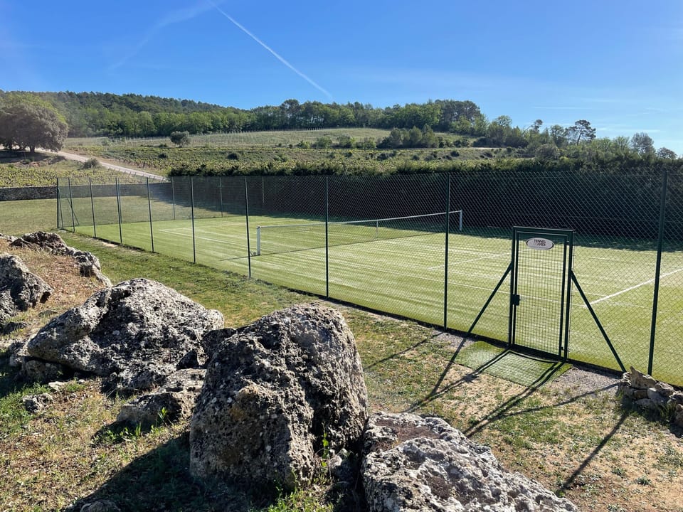 Communal tennis court
