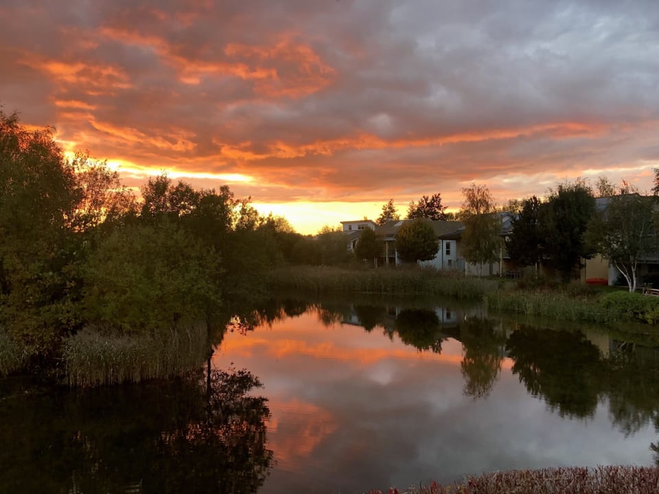 Gorgeous sunsets from southwest-facing deck.