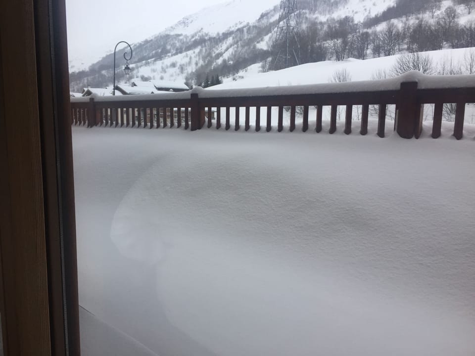 my terrace overflowing with snow 18th Jan 2018