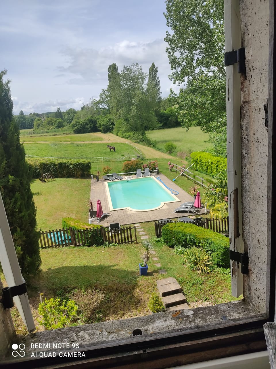 Pool view from Room 3