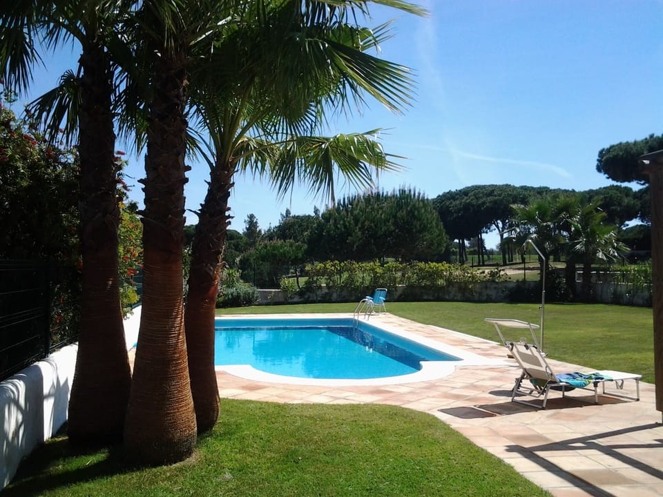 The pool is larger then the average . 10x5 metres .