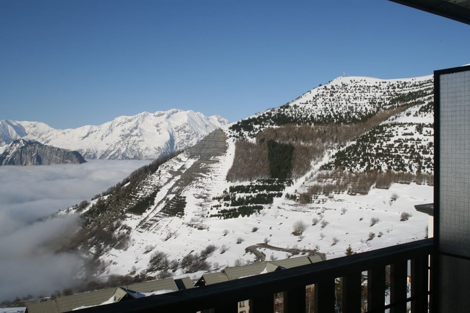 Winter view from balcony