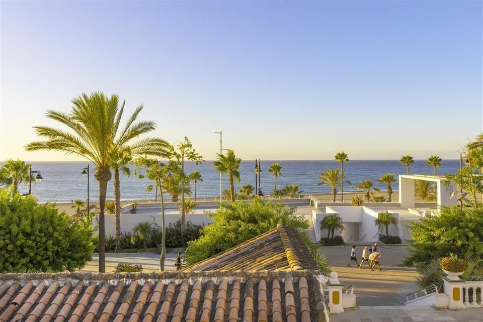 Beautiful sunshine views over the Mediterranean Sea