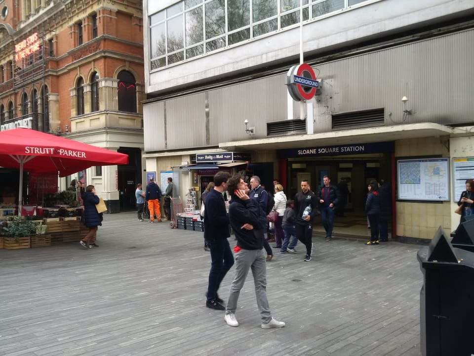 Sloane Square Local Underground Tube Station