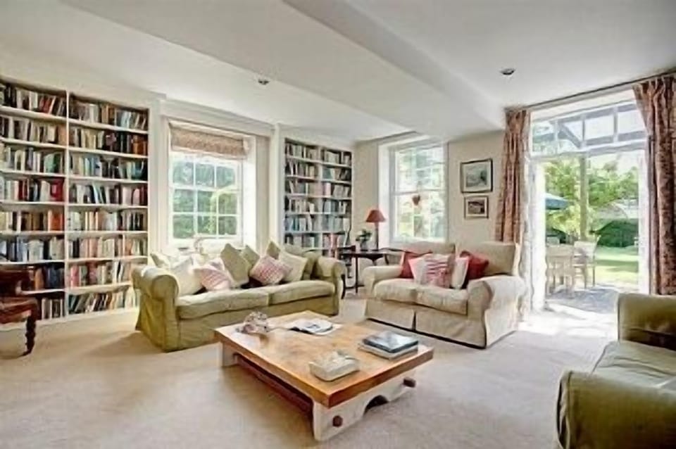 The Library leading out into the back garden