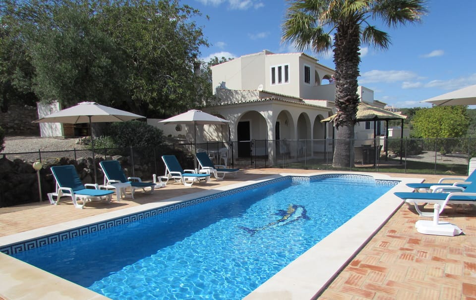 The modern heated private pool is an ideal spot to relax with family and friends