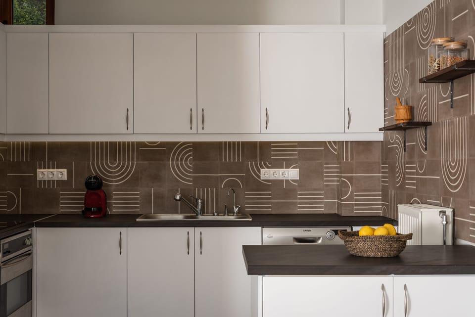 unique design of the ground floor kitchen