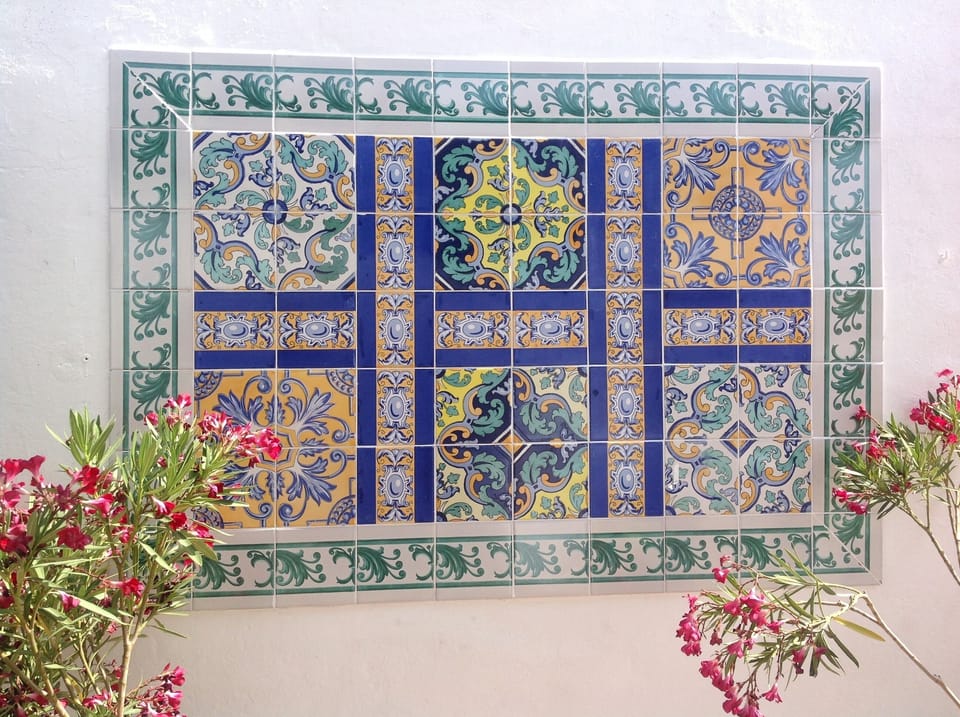 Mosaic on terrace