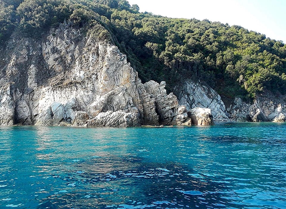 Coast below the house