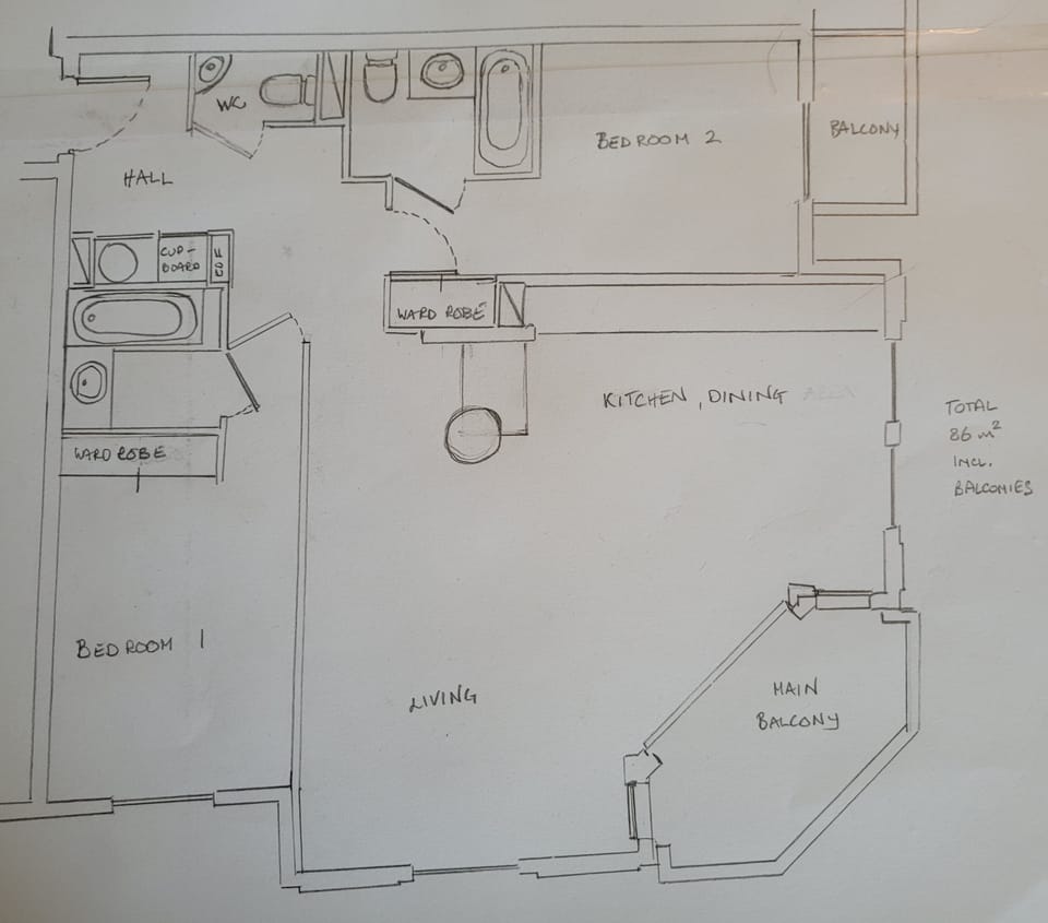 Floorplan of the apartment