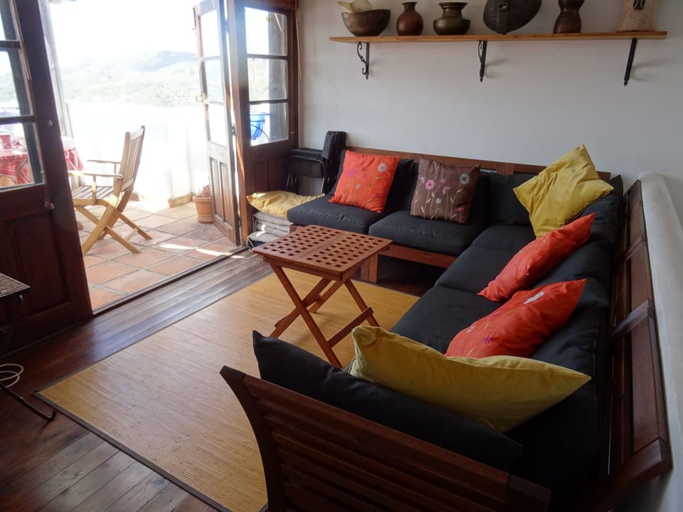 The sunroom on the 3rd floor leads out to the terrace with its spectacular views