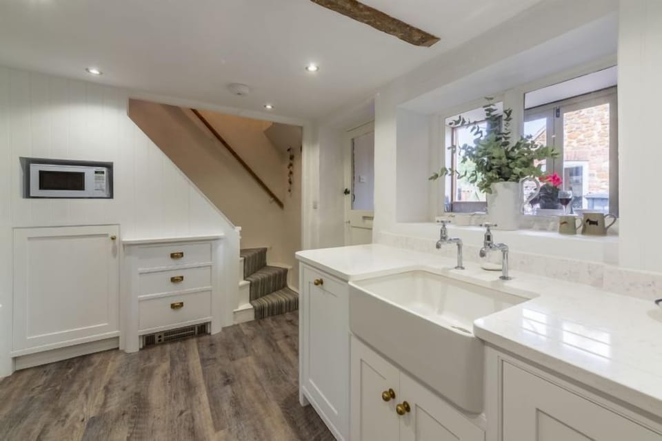 Ground floor: The cottage has traditional Norfolk winder stairs