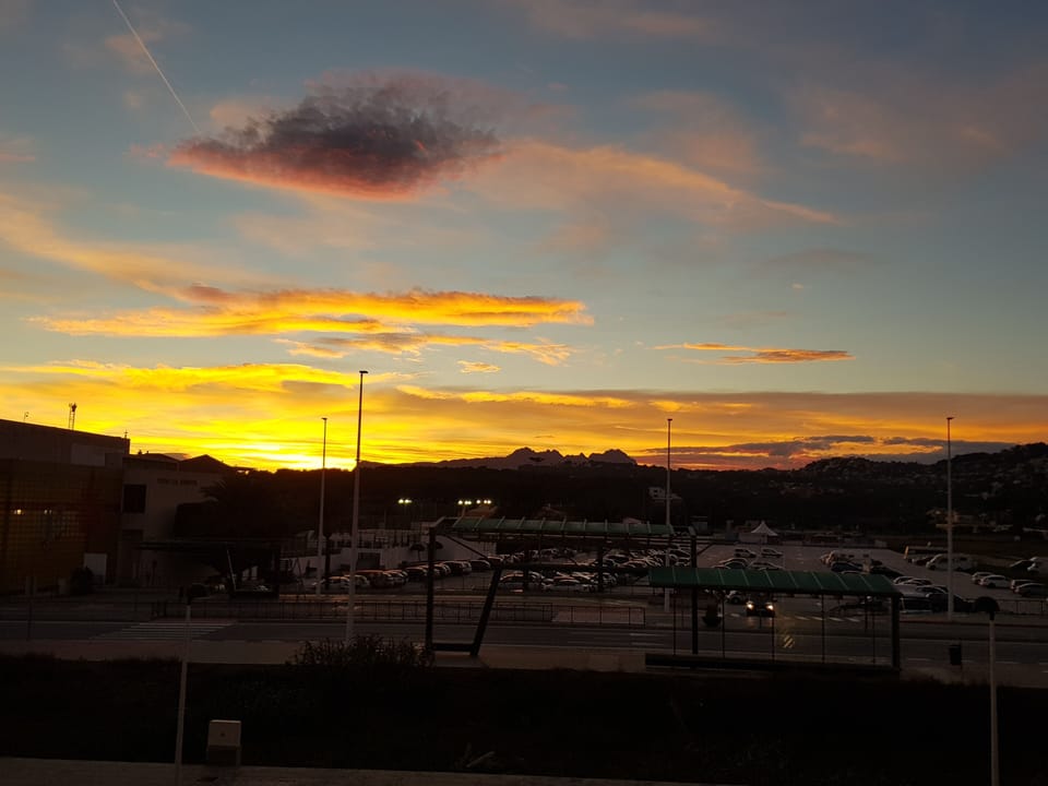Sunset from the terrace