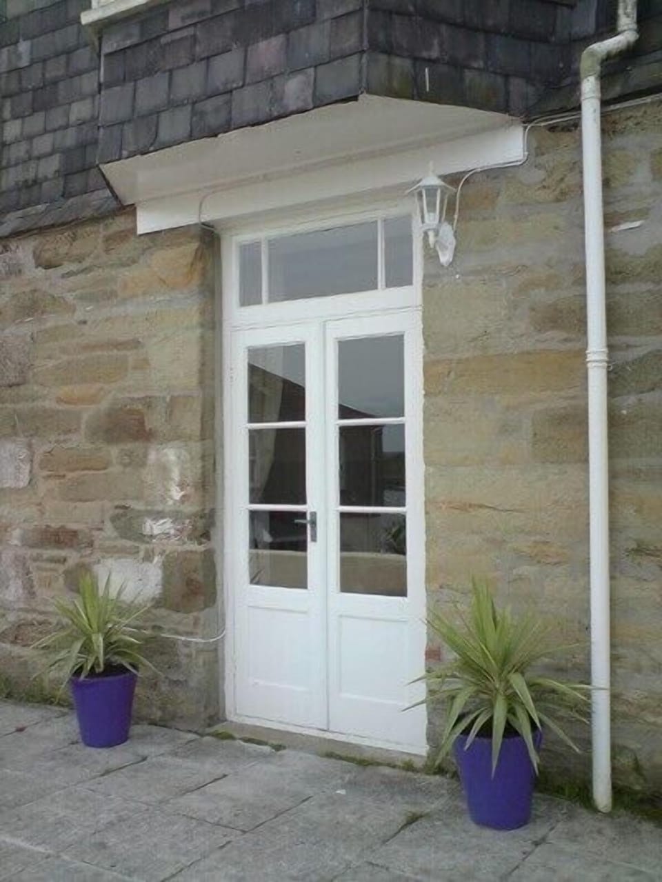 French doors onto patio