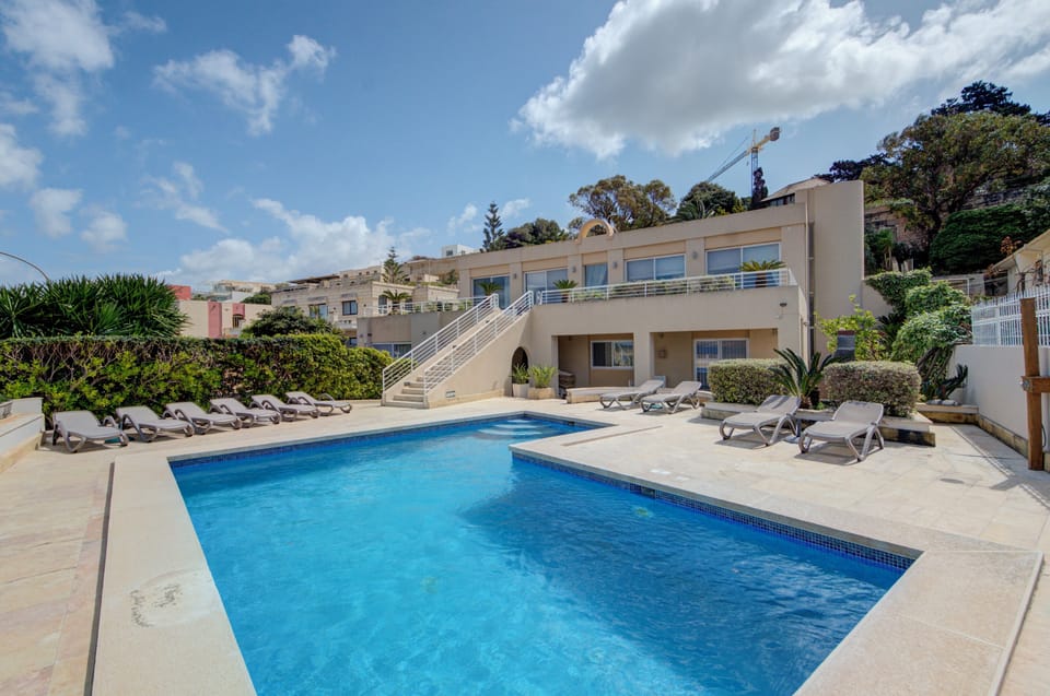 Villa on the Seafront with amazing pool and Views.
