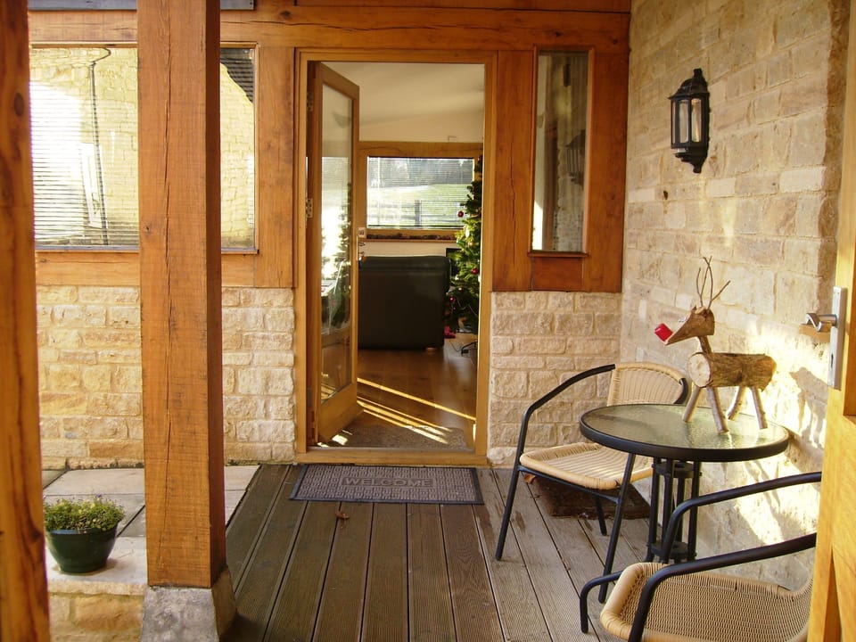 Covered decking area
