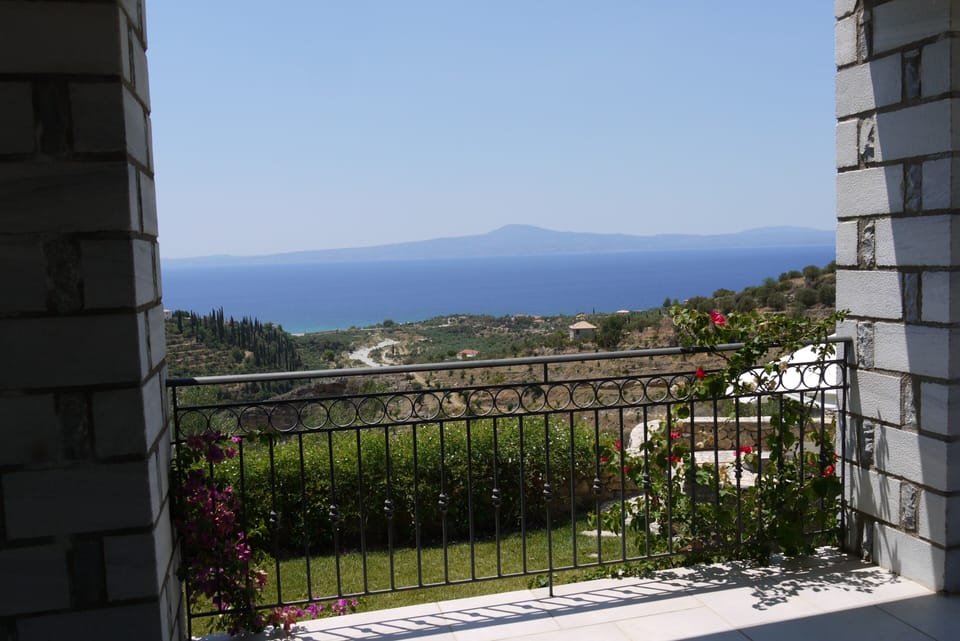 View of the pool and bay