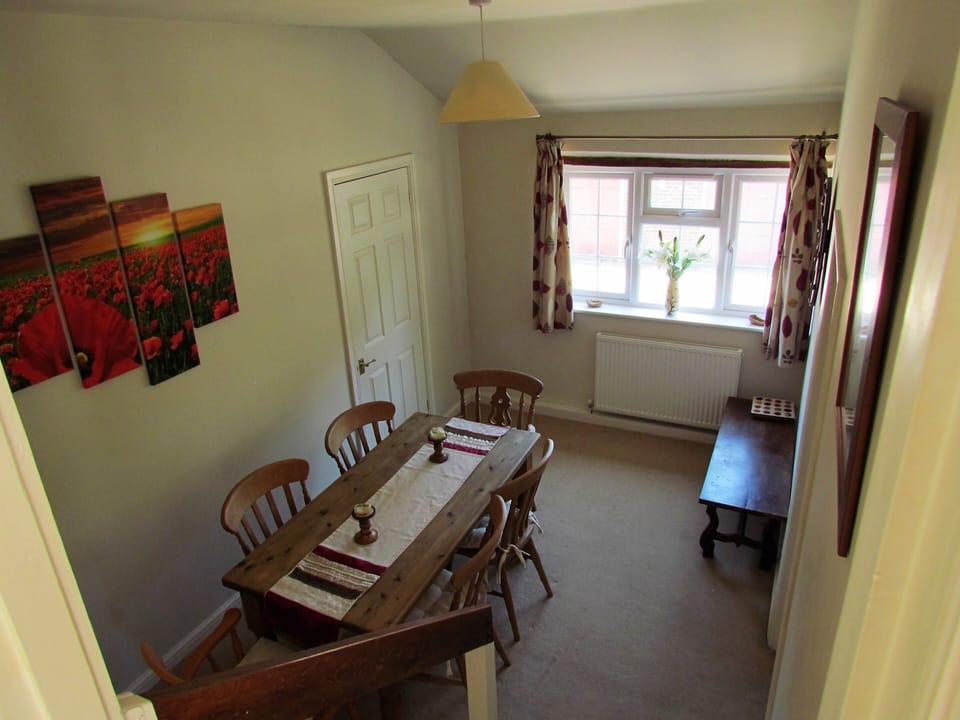Dining area down stairs from lounge