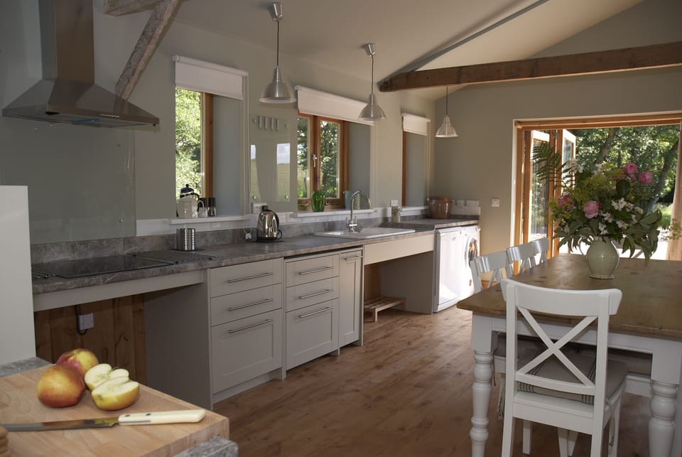 Alder Barn Kitchen and Living Area
