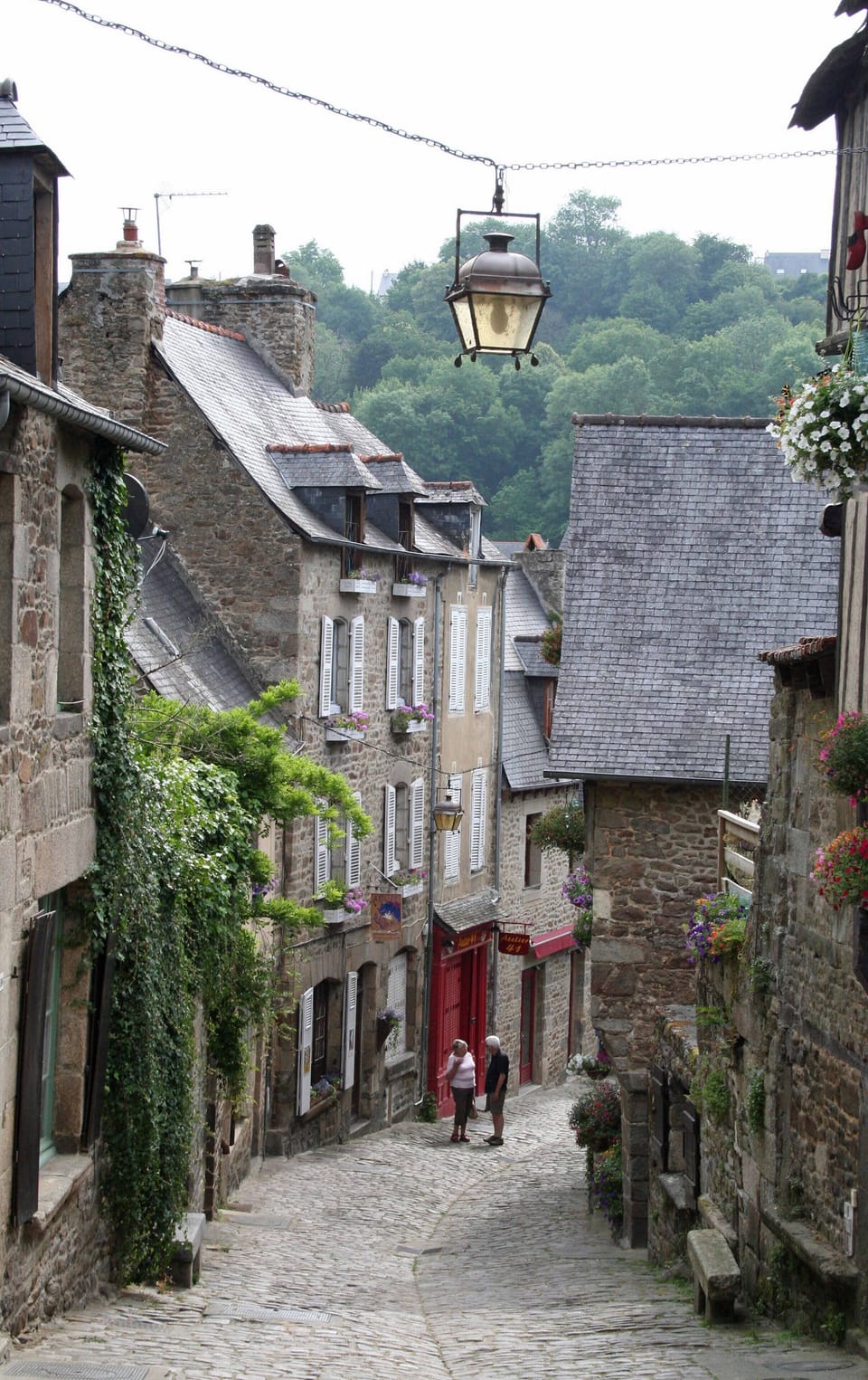 The road to the mediaval town