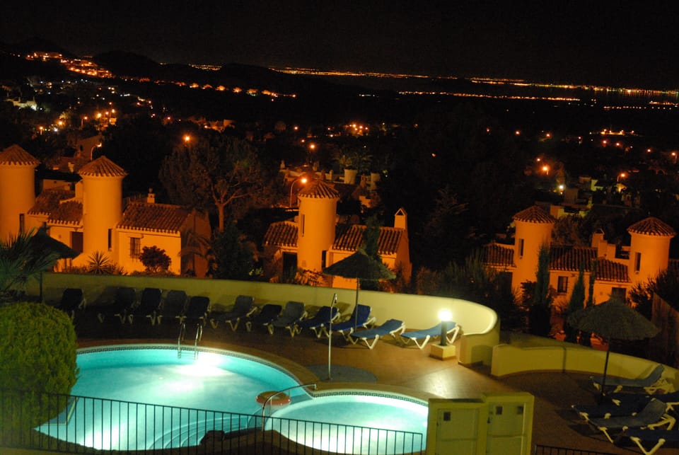 Pool at night