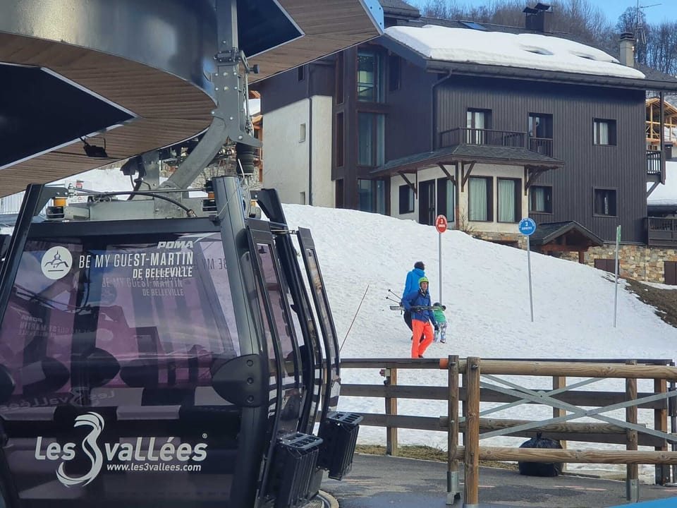 Unbelievably convenient - view of apartment building from the St Martin gondola