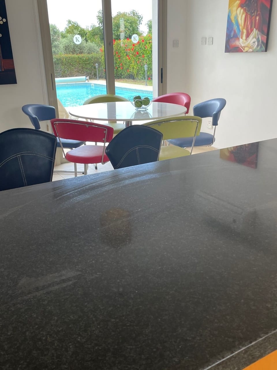 from breakfast bar to pool