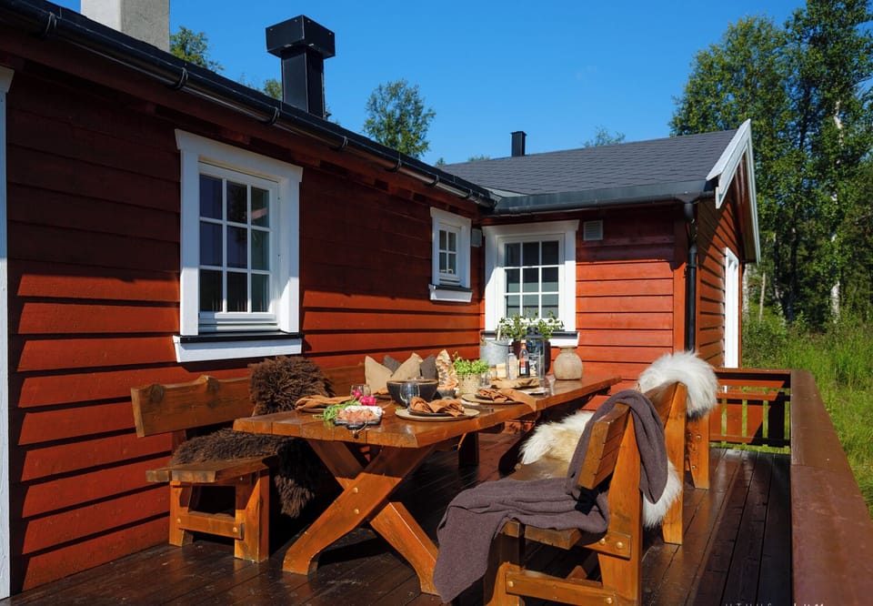 The terrace 