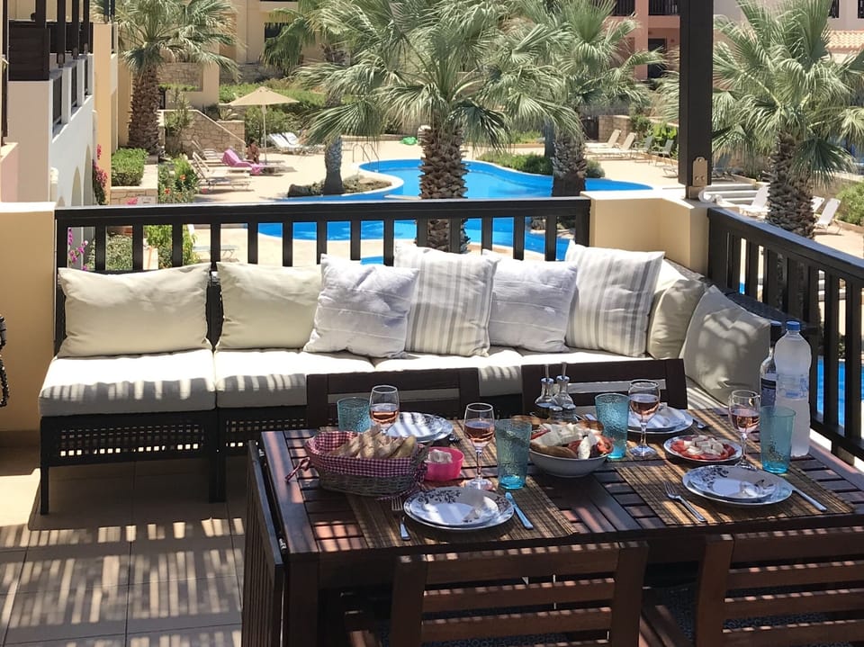 Outside seating area 