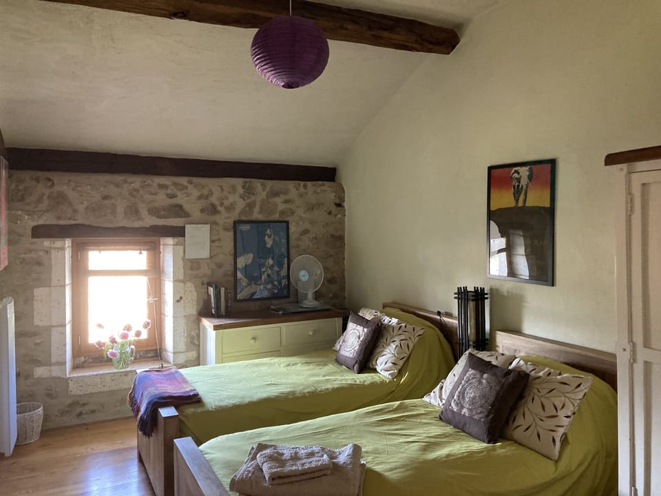 Twin bedroom in the original house