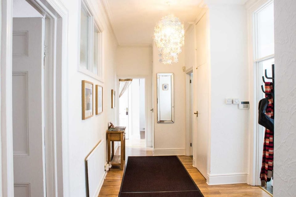 Hall way leading to dining room