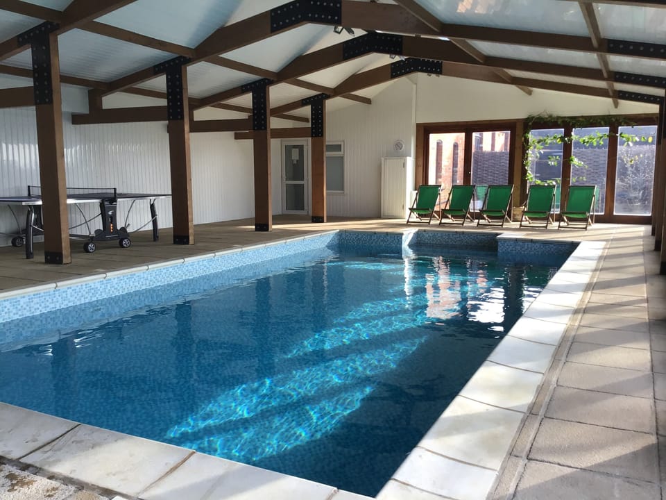 Hop Farm's amazing heated (28 degrees) swimming pool