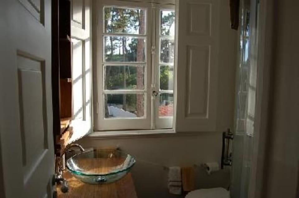 Orange bathroom