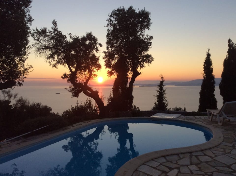 Sunset at Villa Thalia