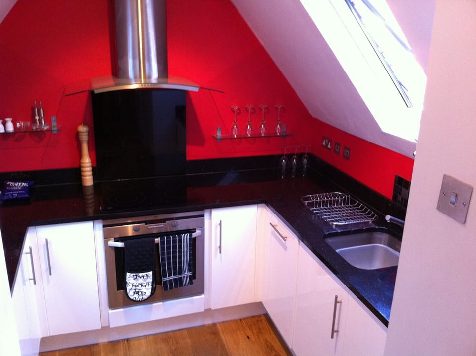 Modern stylish kitchen with granite worktops