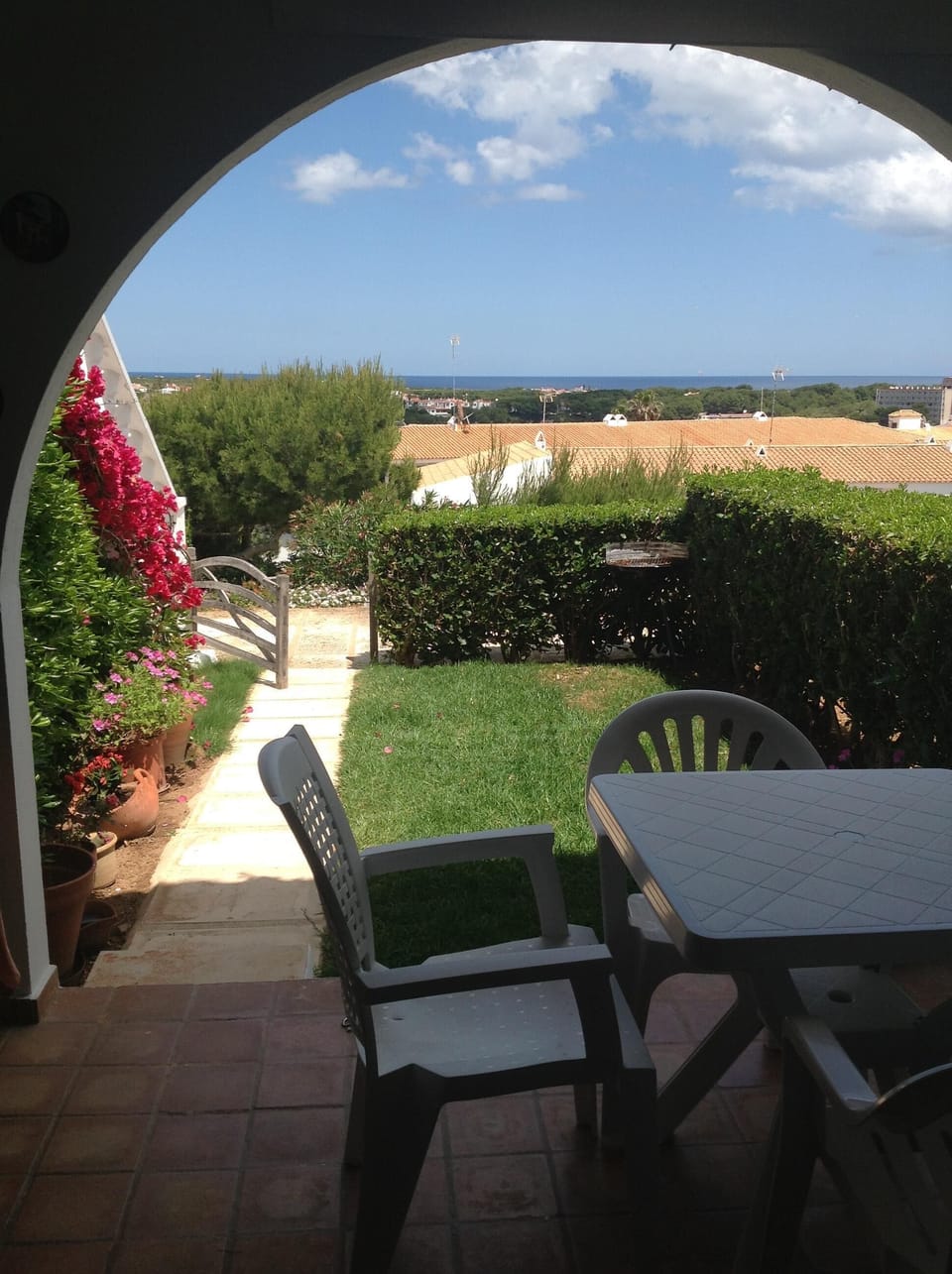 view from patio