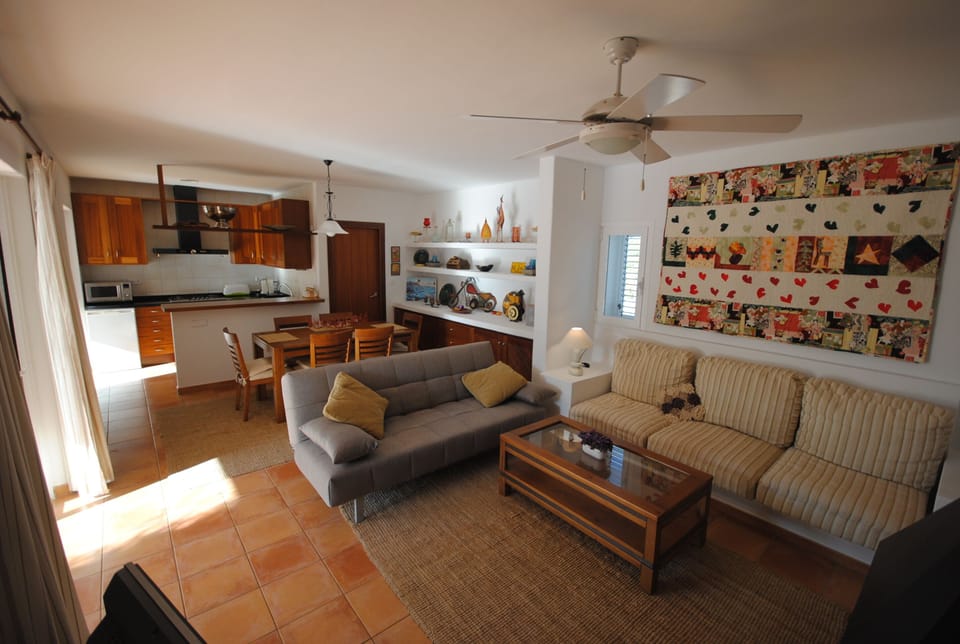 Lounge area & American kitchen