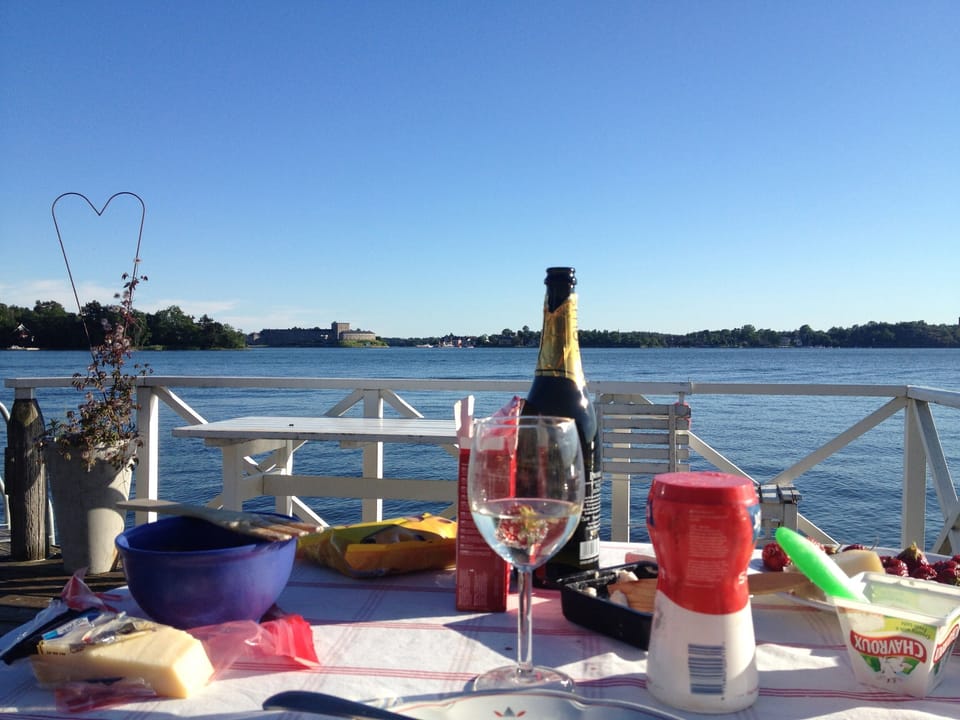 Lunch på bryggan