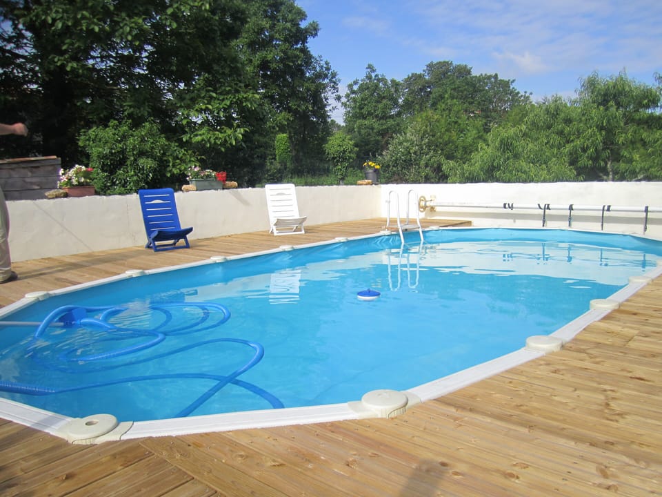 Swimming pool terrace